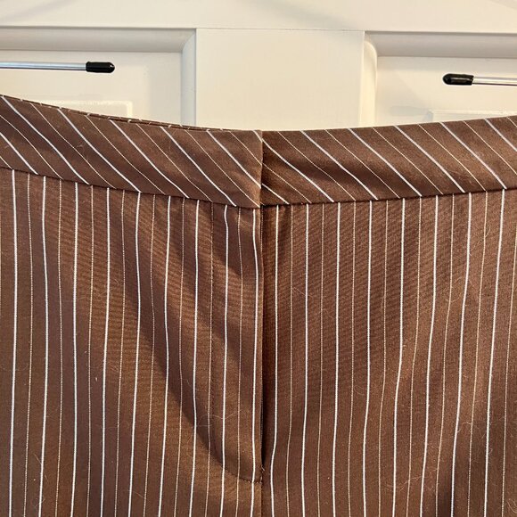 Caslon Brown Pinstripe Pant Suit – Jacket 14 / Pants 16 - Picture 6 of 16
